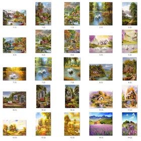 15 bộ files tranh sơn dầu phong cảnh thiên nhiên - PCA1
