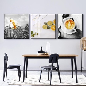 File tranh bộ 3 trang trí nhà hàng cà phê phòng ăn - PLT-2540