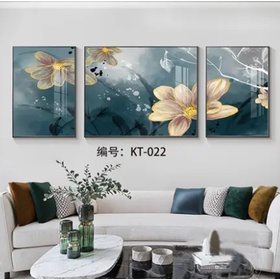 File tranh sơn dầu hoa  3D phong cách hiện đại - KT-022