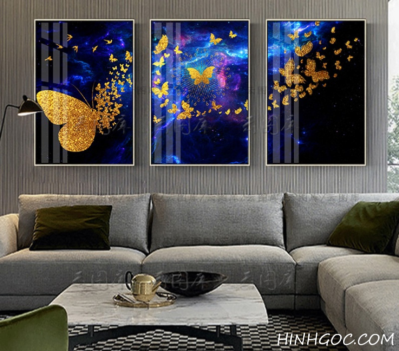 FIle tranh đàn bướm phong cách hiện đại - HG1024