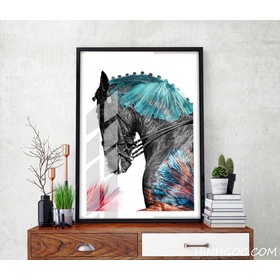File tranh ngựa nghệ thuật - HG156