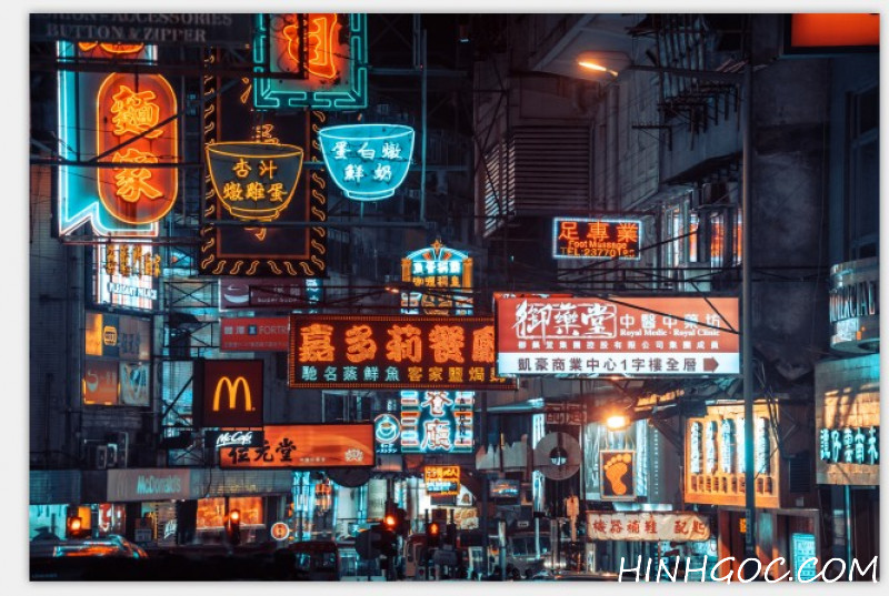 File tranh hình ảnh biển hiệu Hồng Kông - F102
